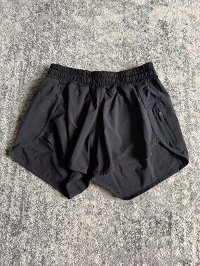 lululemon athletica Black Women's Athletic Shorts with Zip Pocket